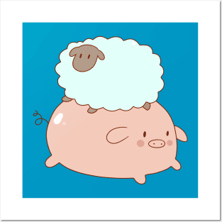 Pig and Little Sheep Posters and Art